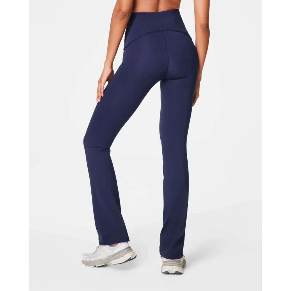 SPANXshape Booty Boost Flare Pants XS Blue High Rise Sculpting Active Leggings